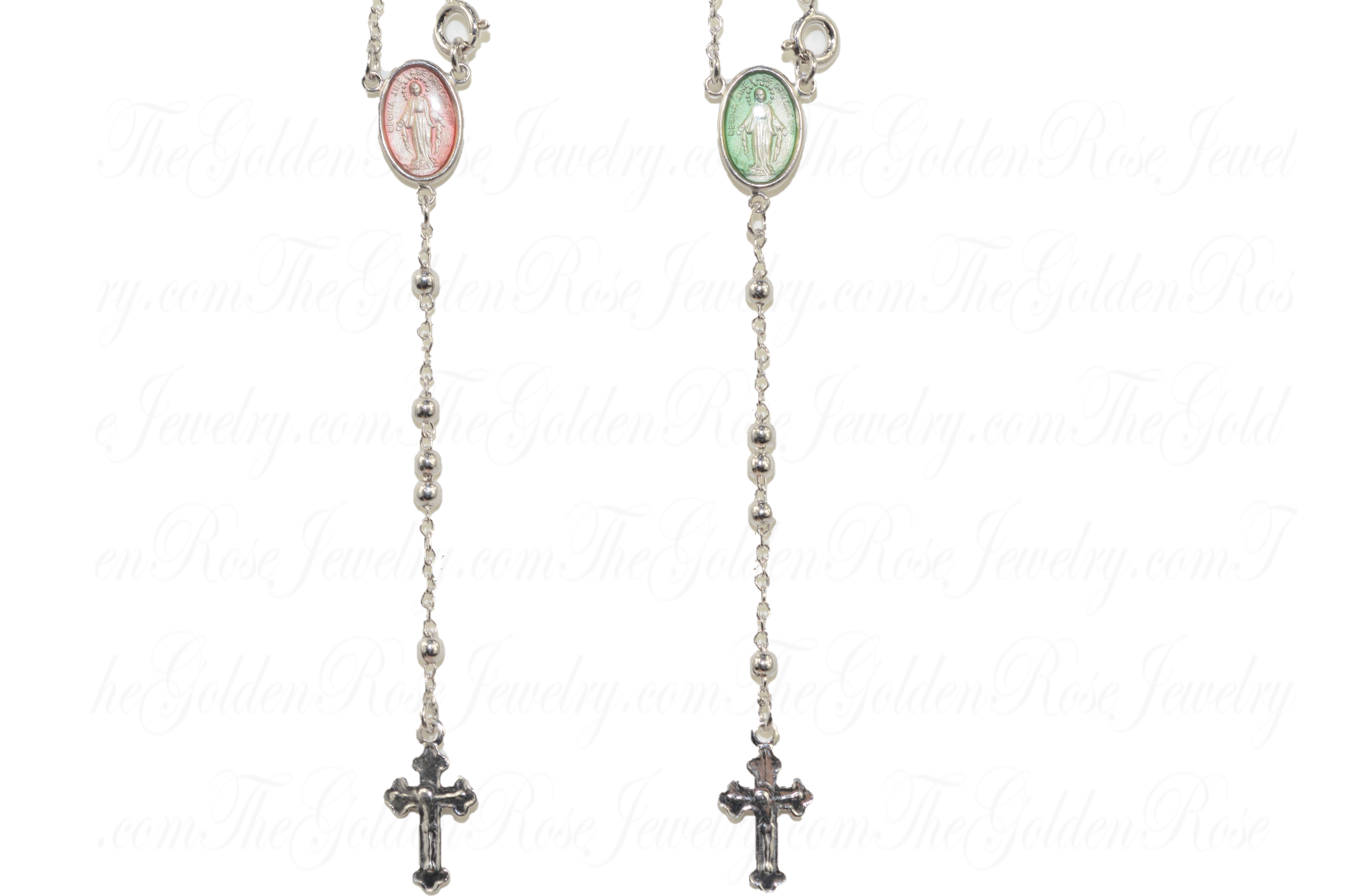 Chapelet Argent Miraculeuse maille 