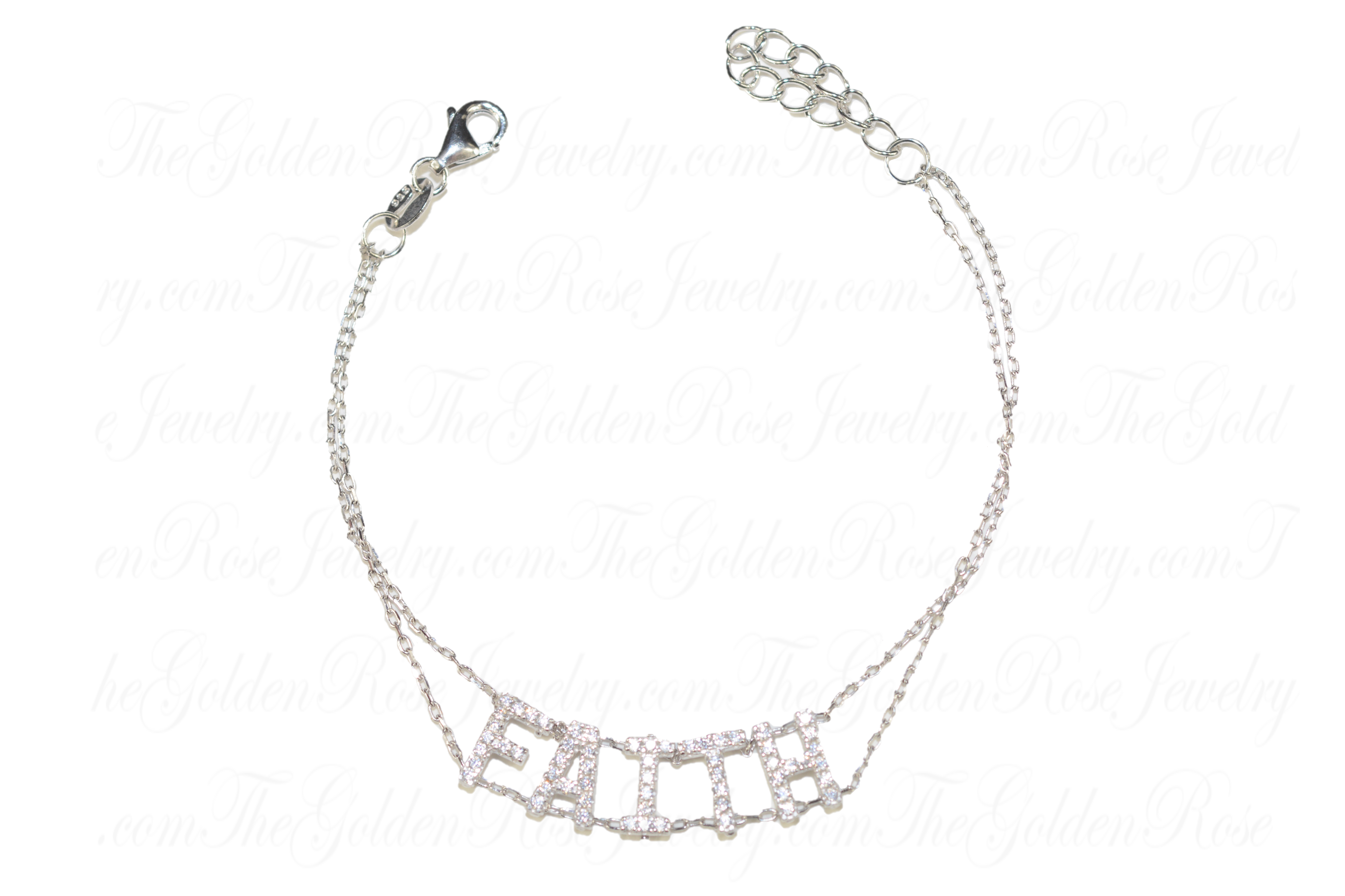 Bracelet Argent Faith Double Chane