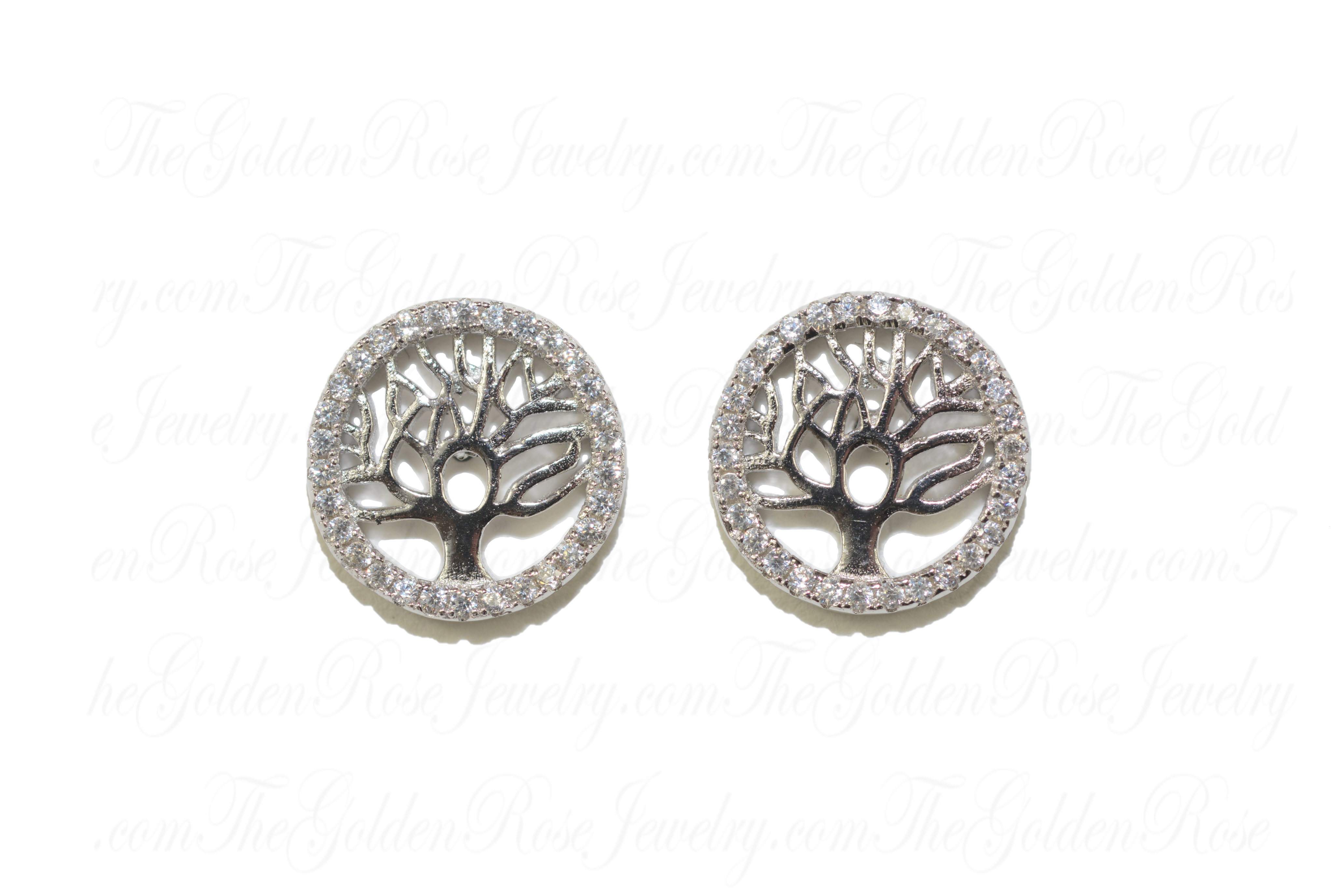 Boucles d'Oreilles Argent Arbre de Vie