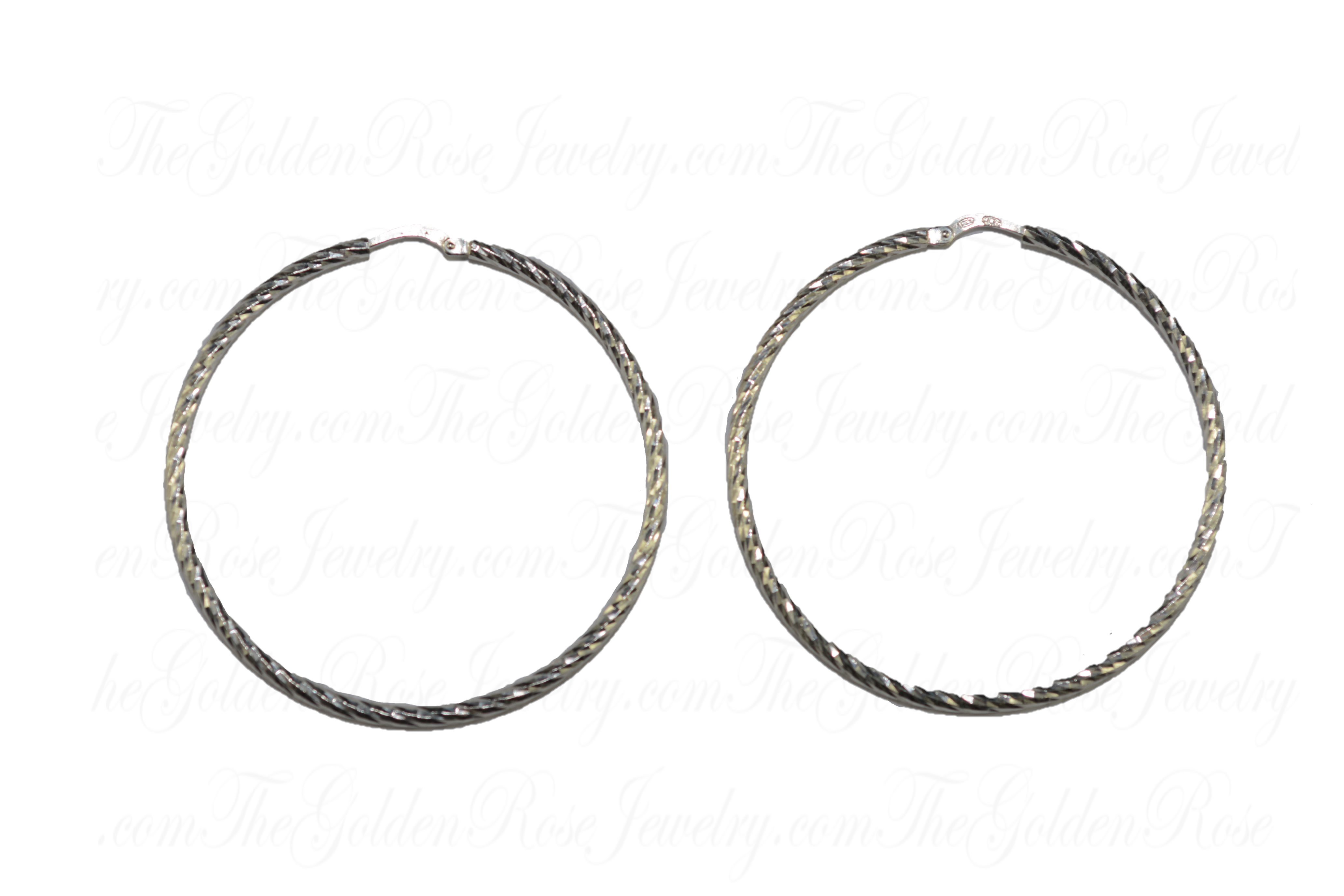 Boucles d'Oreilles Argent Crole Cisele