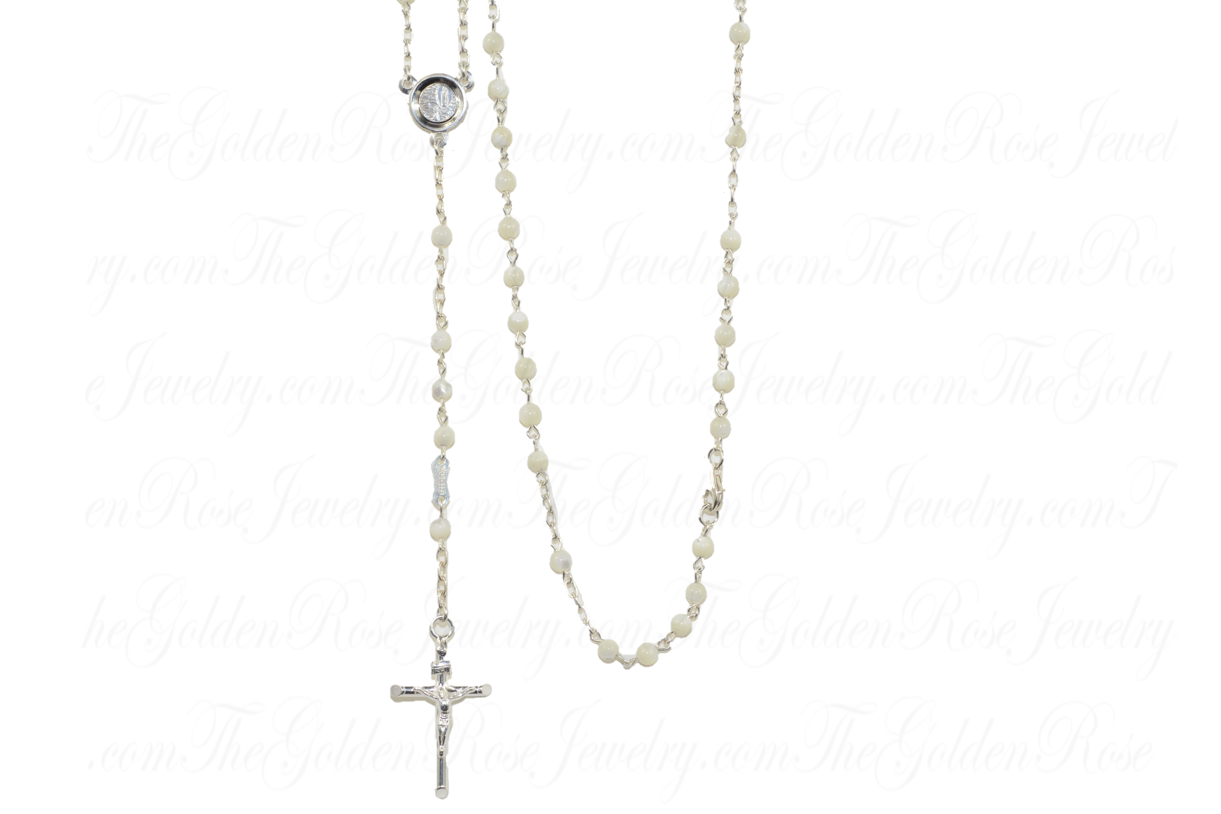 Chapelet Argent et Nacre