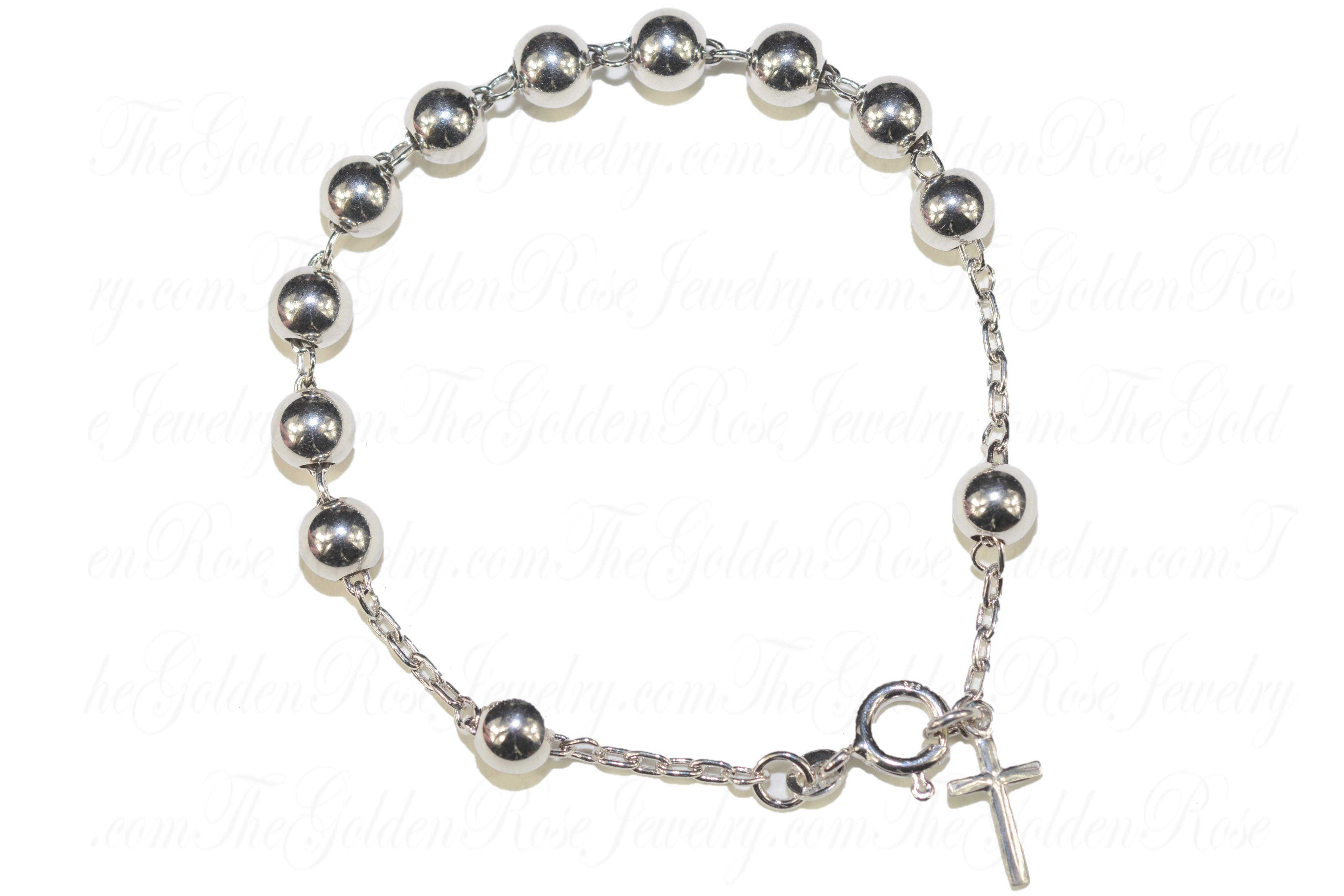 Bracelet Argent Dizainier Croix Grand Modle