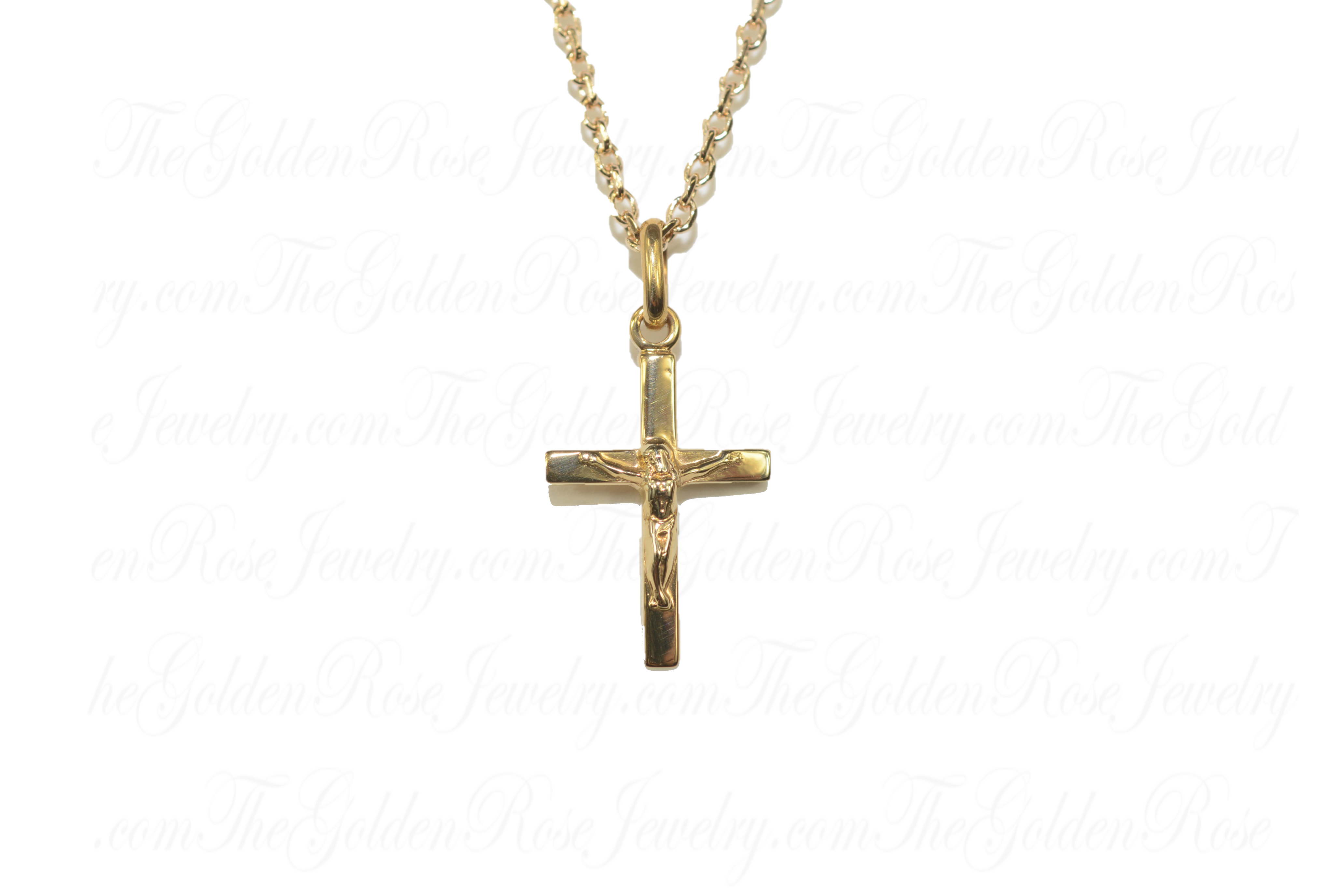 Collier Croix Christ 15 mm