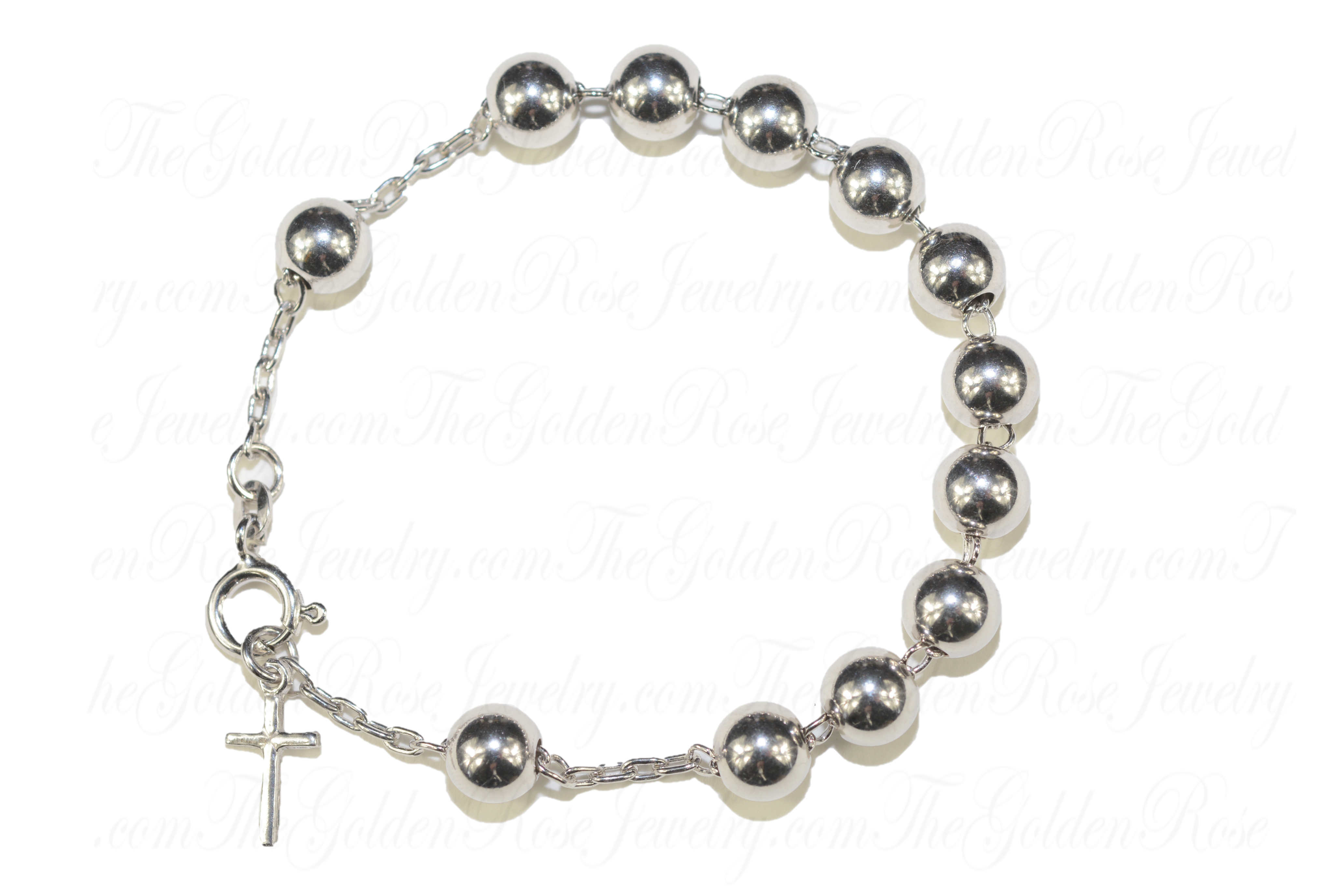Bracelet Argent Dizainier Croix Trs Grand Modle