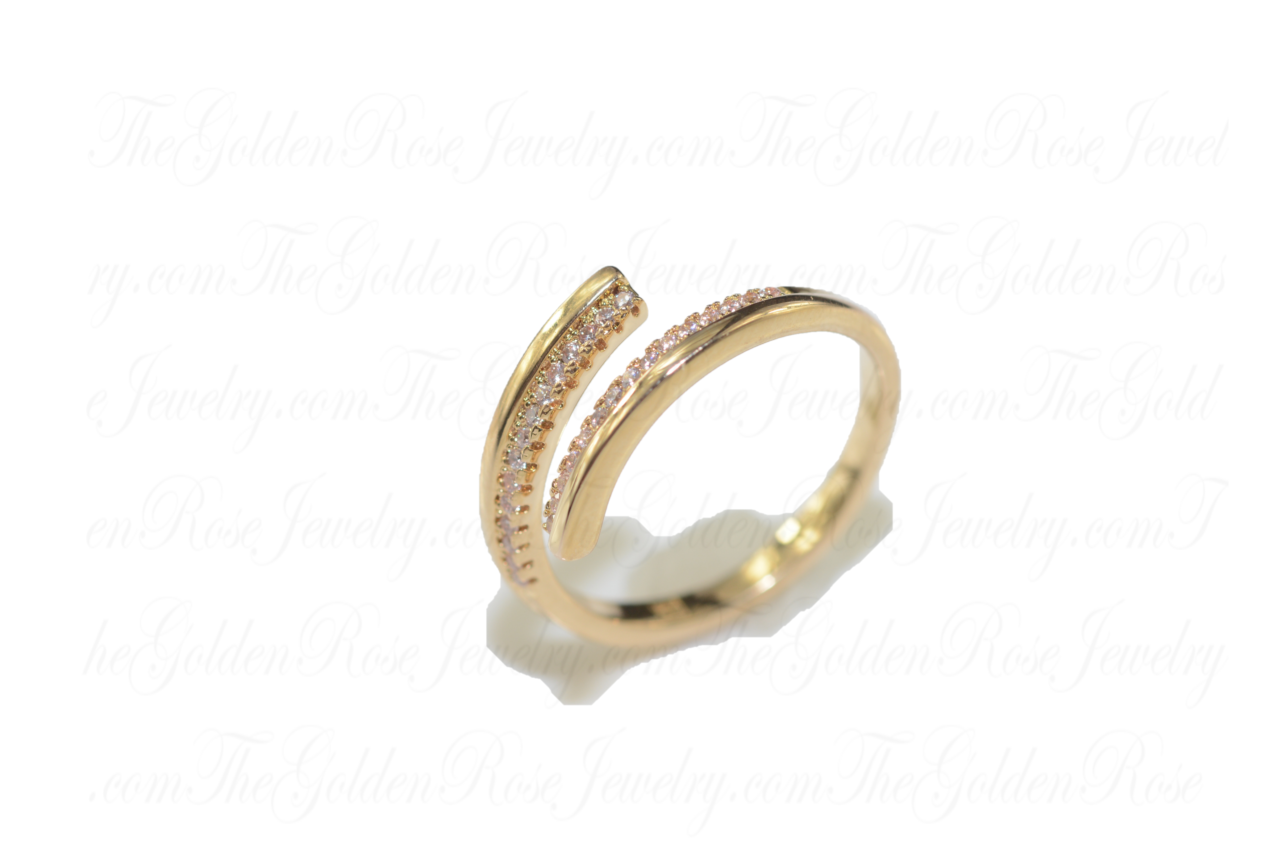 Bague Ouverte Zirconium