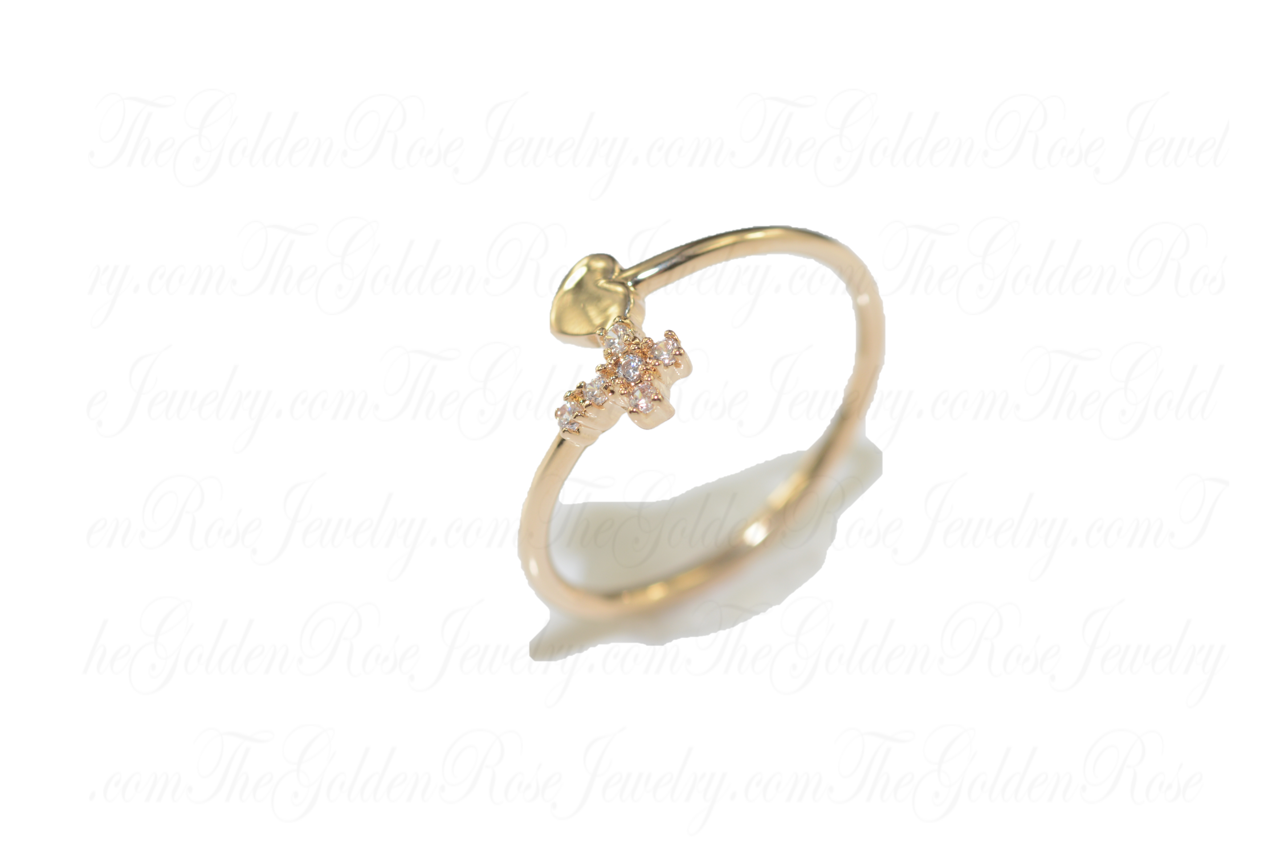 Bague Croix Coeur