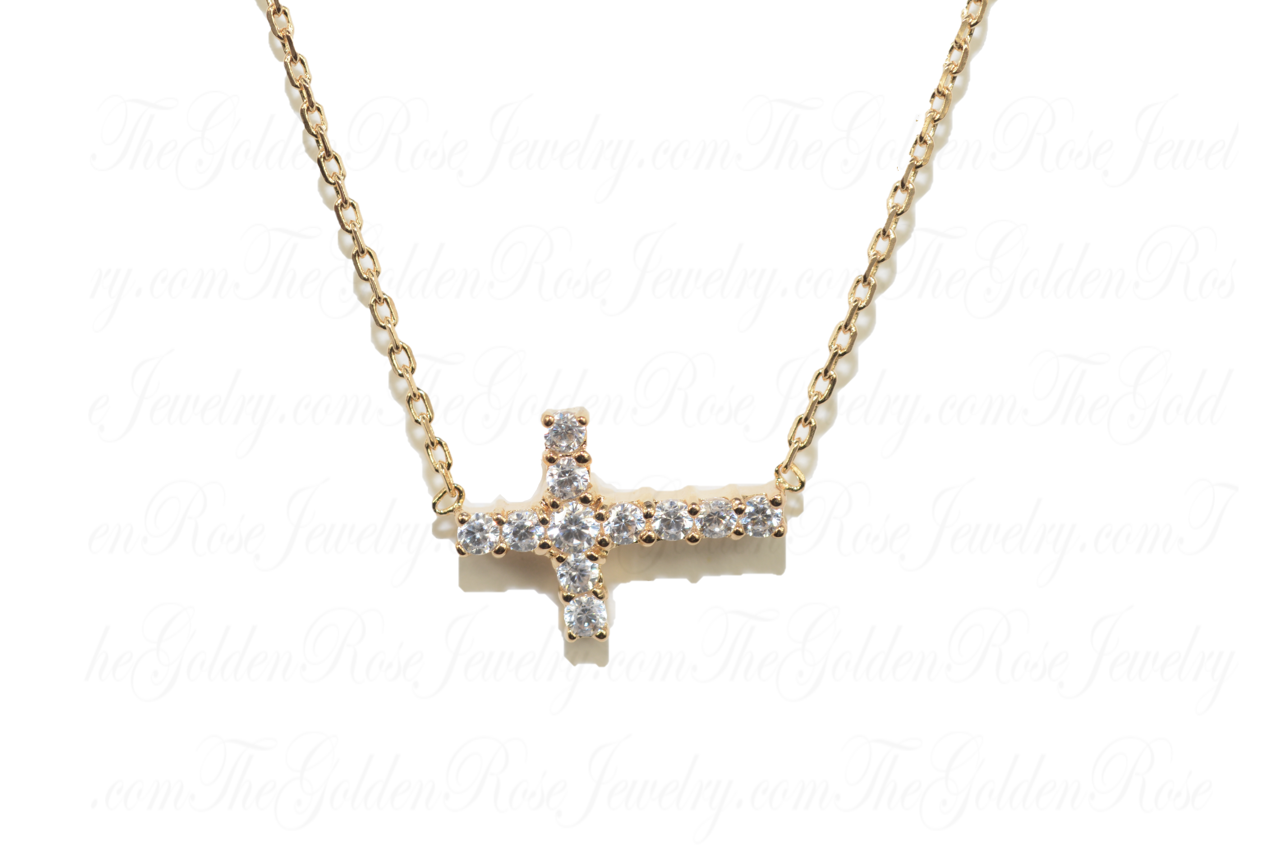 Collier Croix Zirconium