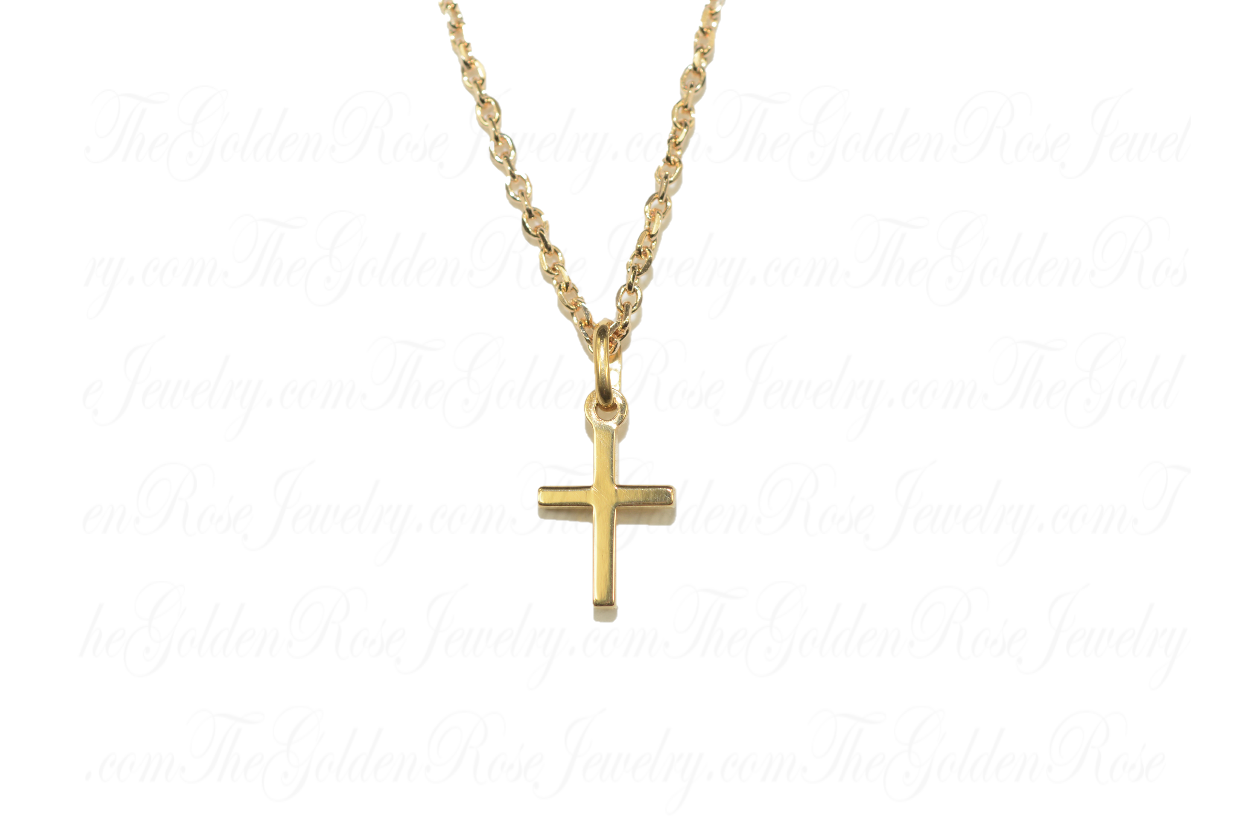Collier Croix Unie 10 mm