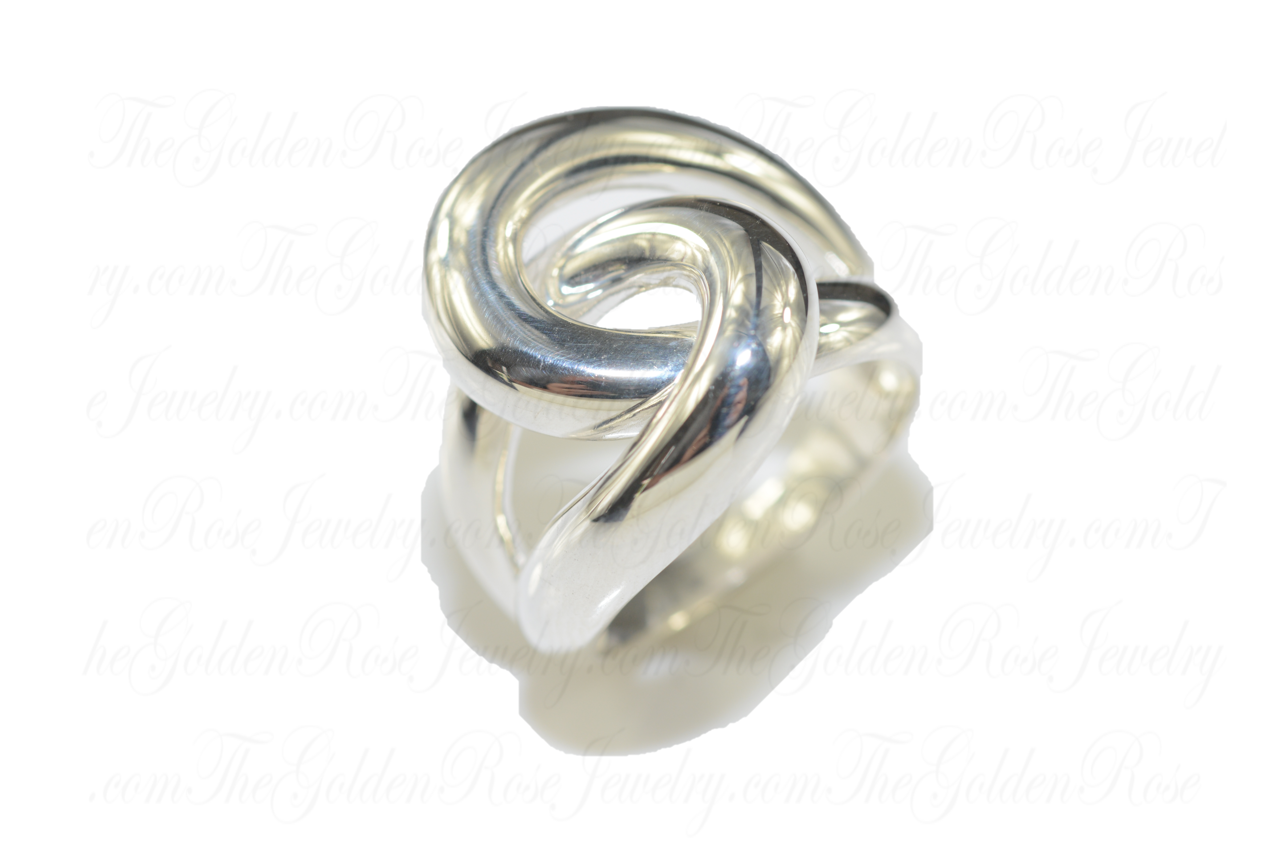 Bague Argent Entrelace 